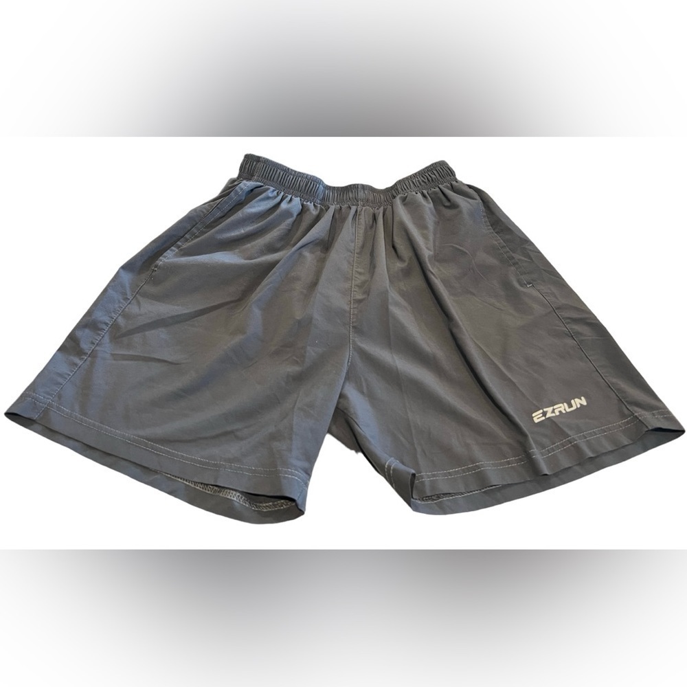 E1.14 Mens EzRun Athletic Wear Running Jogging Shorts Sz S Lined Zip Pocket
